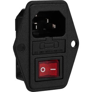 Main product image for IEC AC Power Jack Chassis Mount with Switch and Fus 090-978
